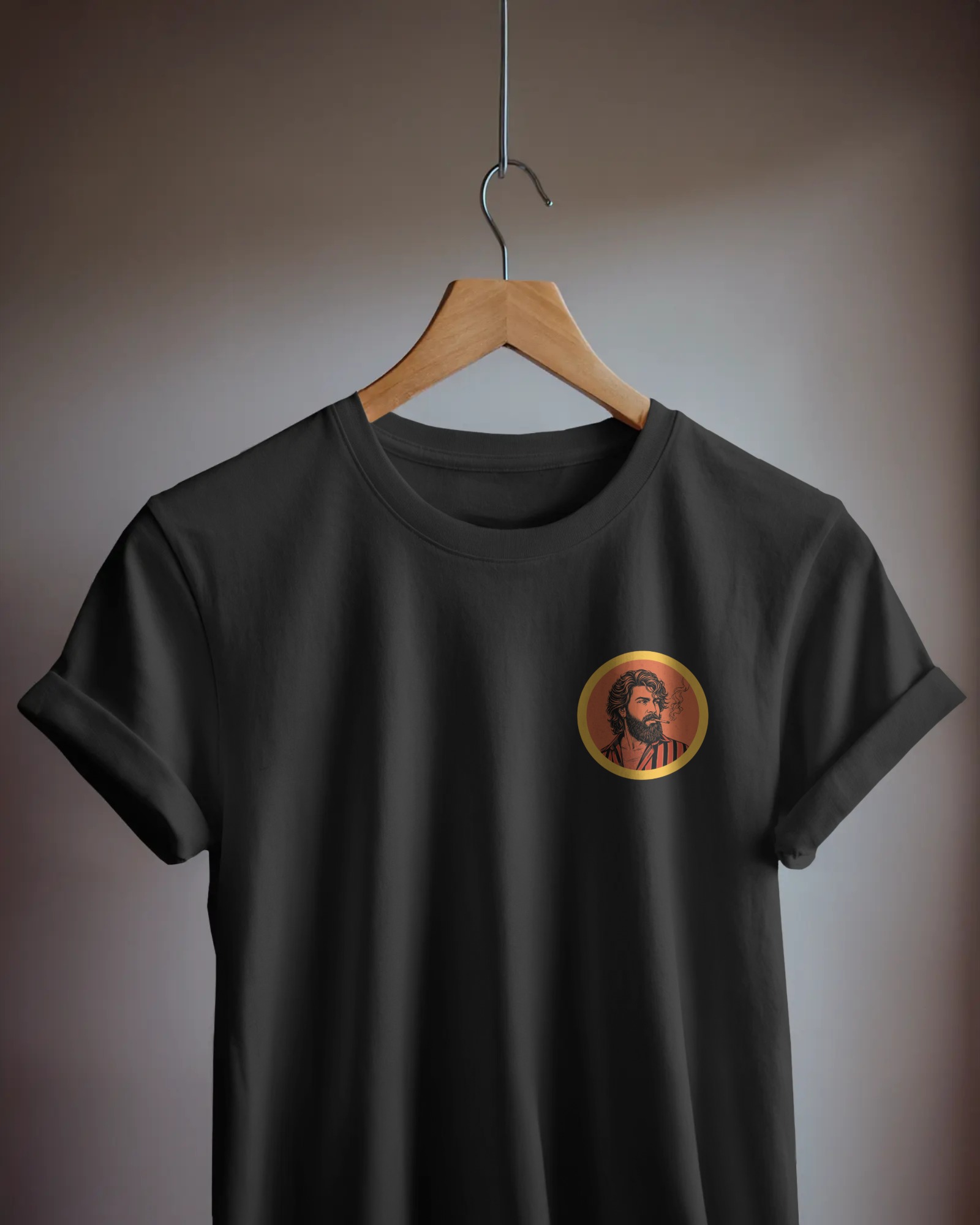 Peddi Ram Charan black t shirt back graphic Peddi Ram Charan white t shirt back graphic